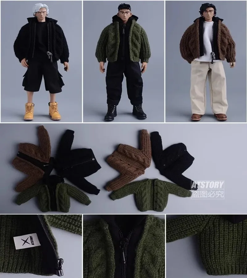 

Snail ATSTORY 1/12 Doll Fashion Asi 3.0 BJD Cardigan Jacket Hoodie Clothes Fit 6'' Action Figure Male Body DIY Toy In Stock