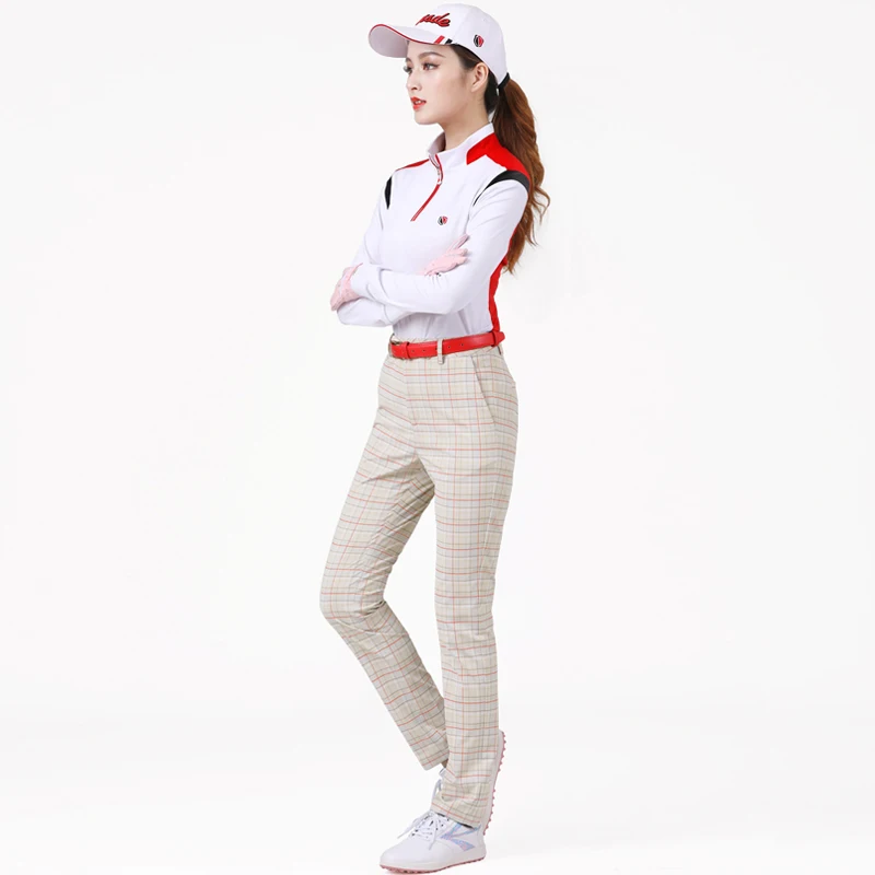 Summer Women\'s New Golf Pants Casual Elastic Quick Drying Slim Fit