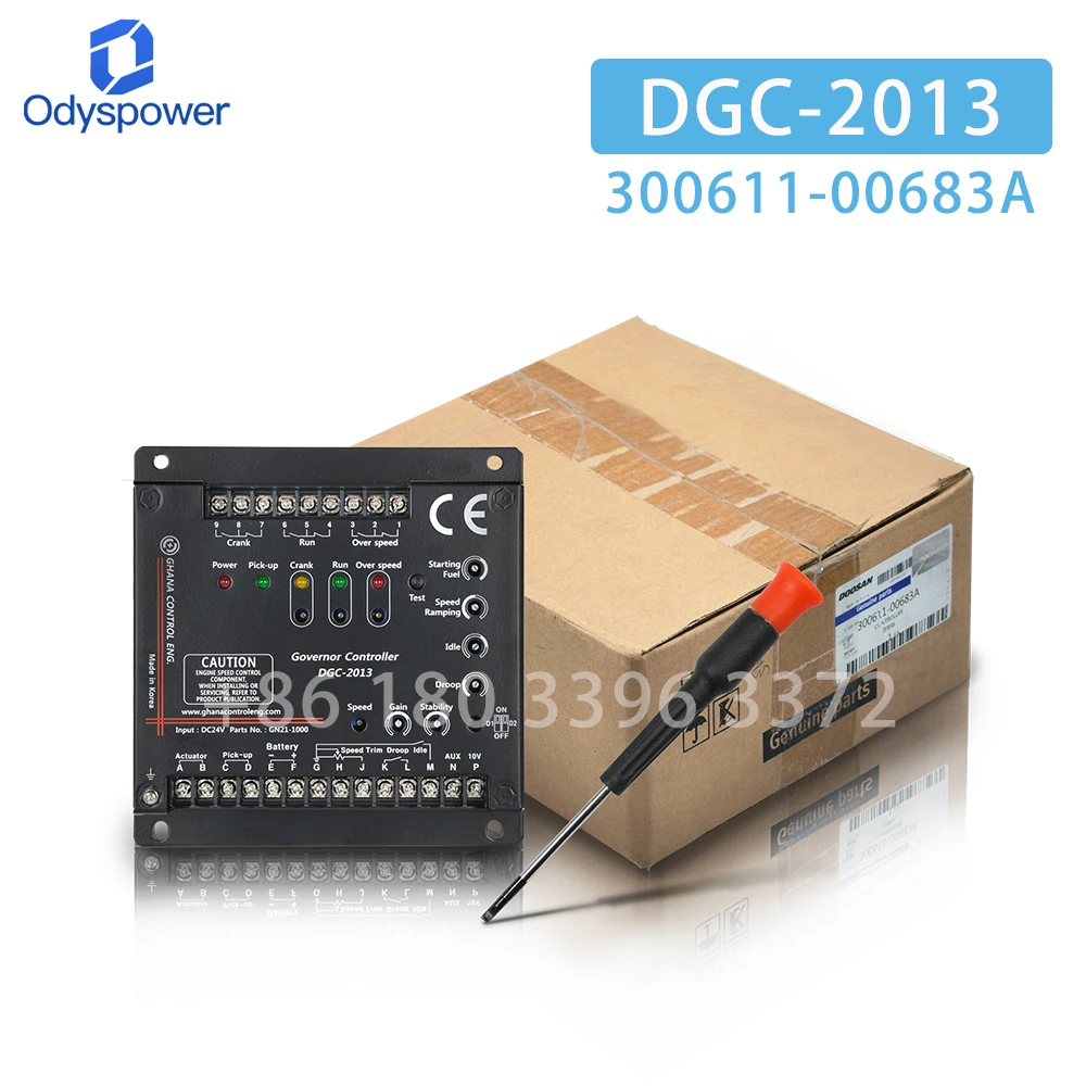 

Регулятор скорости генератора Doosan DGC-2013, модуль управления генераторной установкой DGC-2013, 300611-00683A