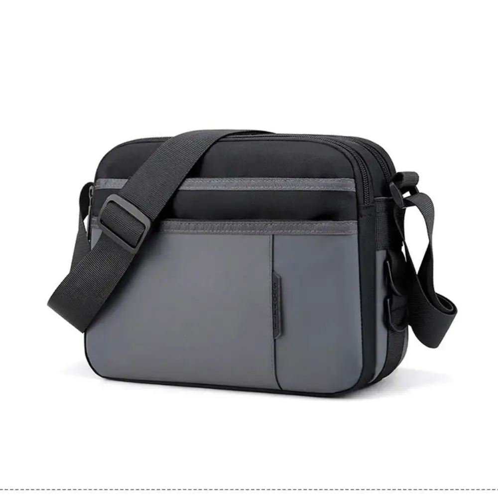 حقيبة كتف رجالية بكتف واحد، سعة كبيرة، متعددة الجيوب، حقيبة ساعي البريد للرجال، حقيبة كروس من النايلون متعددة الوظائف #2