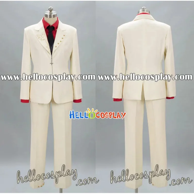 

Umineko: When They Cry Umineko no Naku Koro ni Battler Ushiromiya Cosplay Costume Uniform Outfit Suit H008