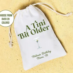 20pcs Tini Bit Older Martini Birthday Party Favors Hangover Kit Work Colleague Bday Recovery Kit Friend Gift Bride Classy Canvas
