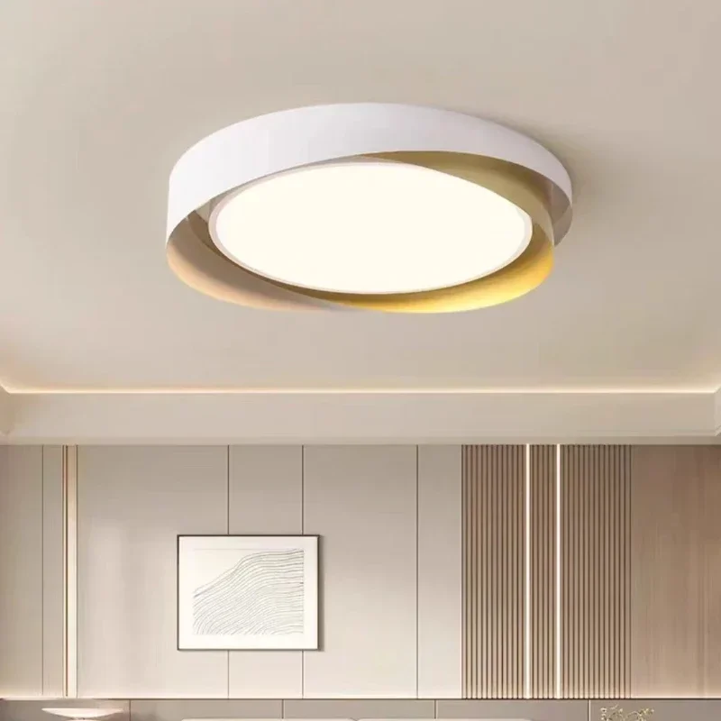 

SANDYHA Nordic Circular LED Ceiling Light Modern Bedroom Living Room Kitchen Dining Table Lighting Home Decoration Energy Saving