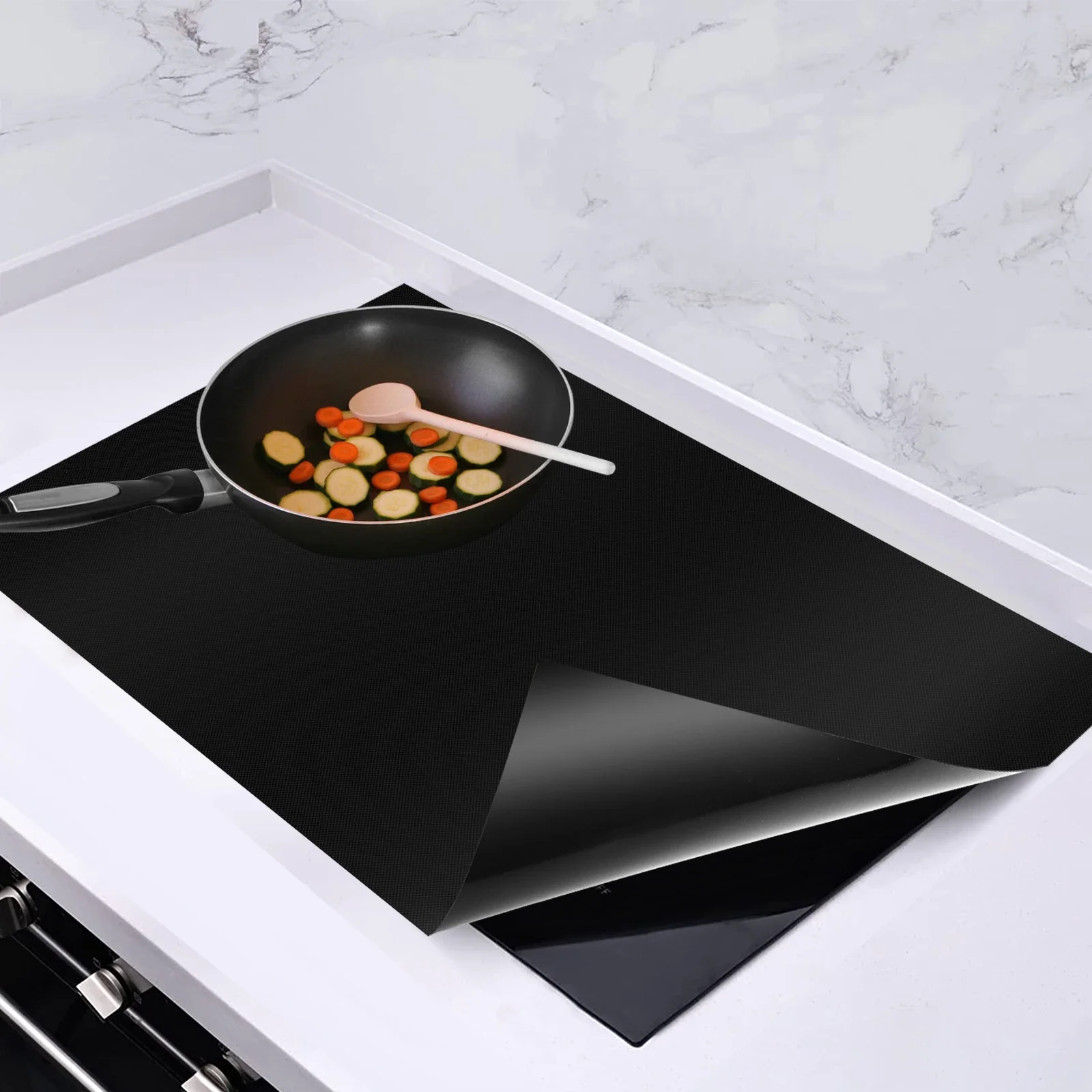 Induction Cooker Cover Silicone Induction Cooker Mat Large Nonstick Electric Stove Cover Mat Multipurpose Stove Top Cover Pad