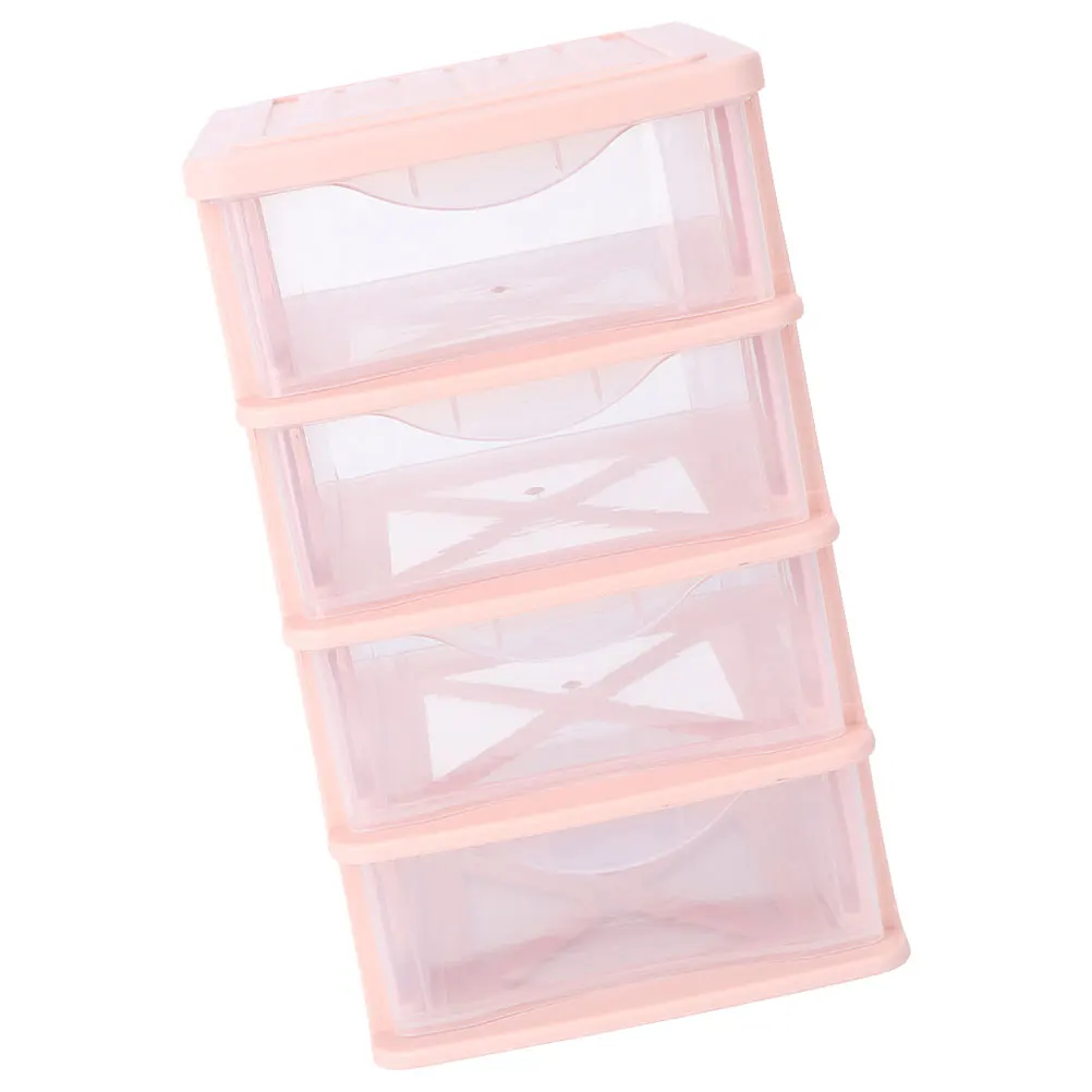 

Desktop Drawer Storage Box Large Capacity Transparent Makeup Organizer Portable Household Sundries Container