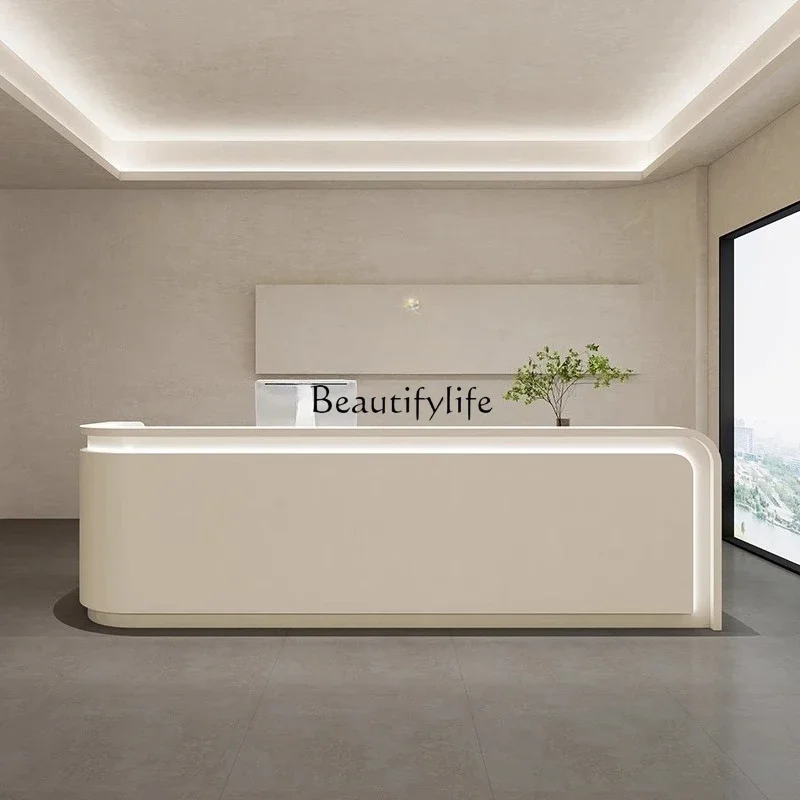 

yj5 *Simple beauty salon checkout page Modern bar table Company Hotel reception counter