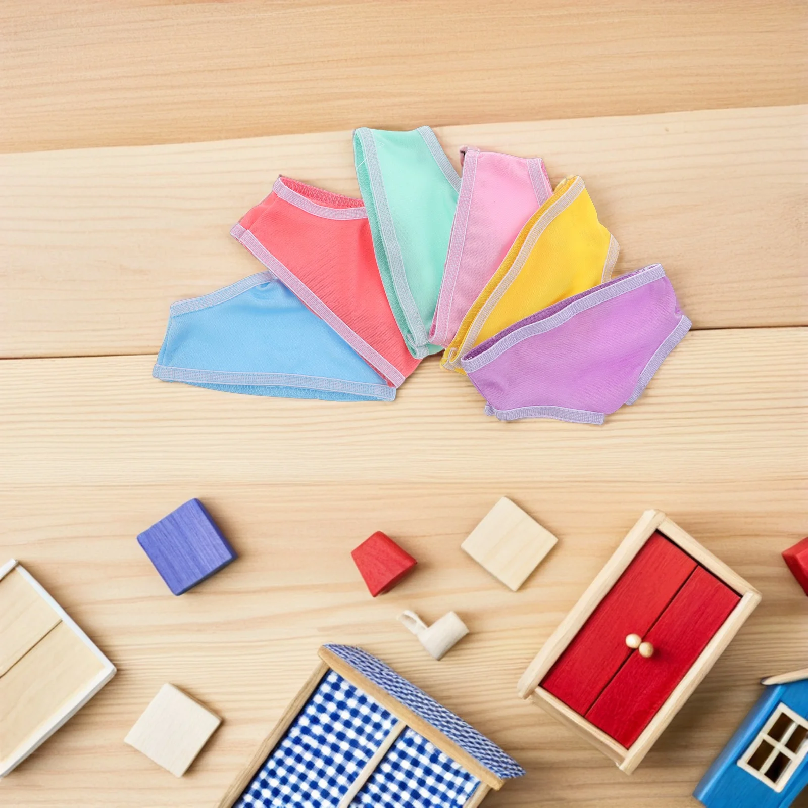 

6 шт. детское многоразовое нижнее белье, эластичные трусы для 18-дюймовой одежды для новорожденных, аксессуары для одежды, ролевые игры