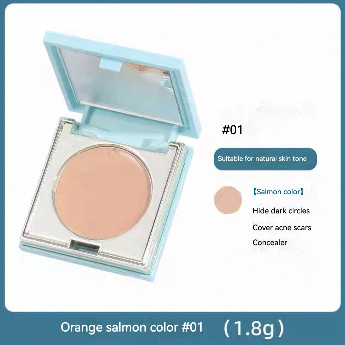 TIMAGE Tri-Color Concealer Palette Creamy Texture Moisturizing Conceal Facial Core Covers Spots Acne Dark Circles  Skin-Friendly