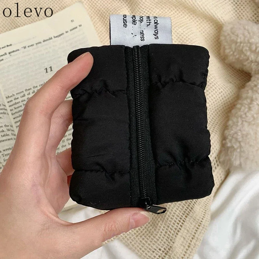 Mini billetera INS Trendy White Cloud - Bolsa de maquillaje multifuncional para lápiz labial para mujer, monedero, bolsa para llaves