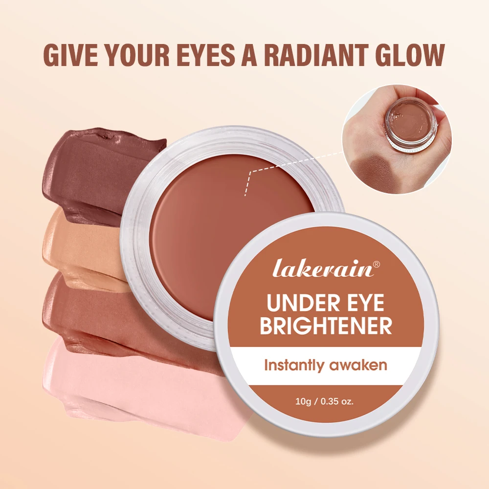 4 色アイブライトニングコンシーラー & 輪郭フルカバレッジにきびスポットくま輪郭コンシーラー女性のためのアイメイクアップ製品