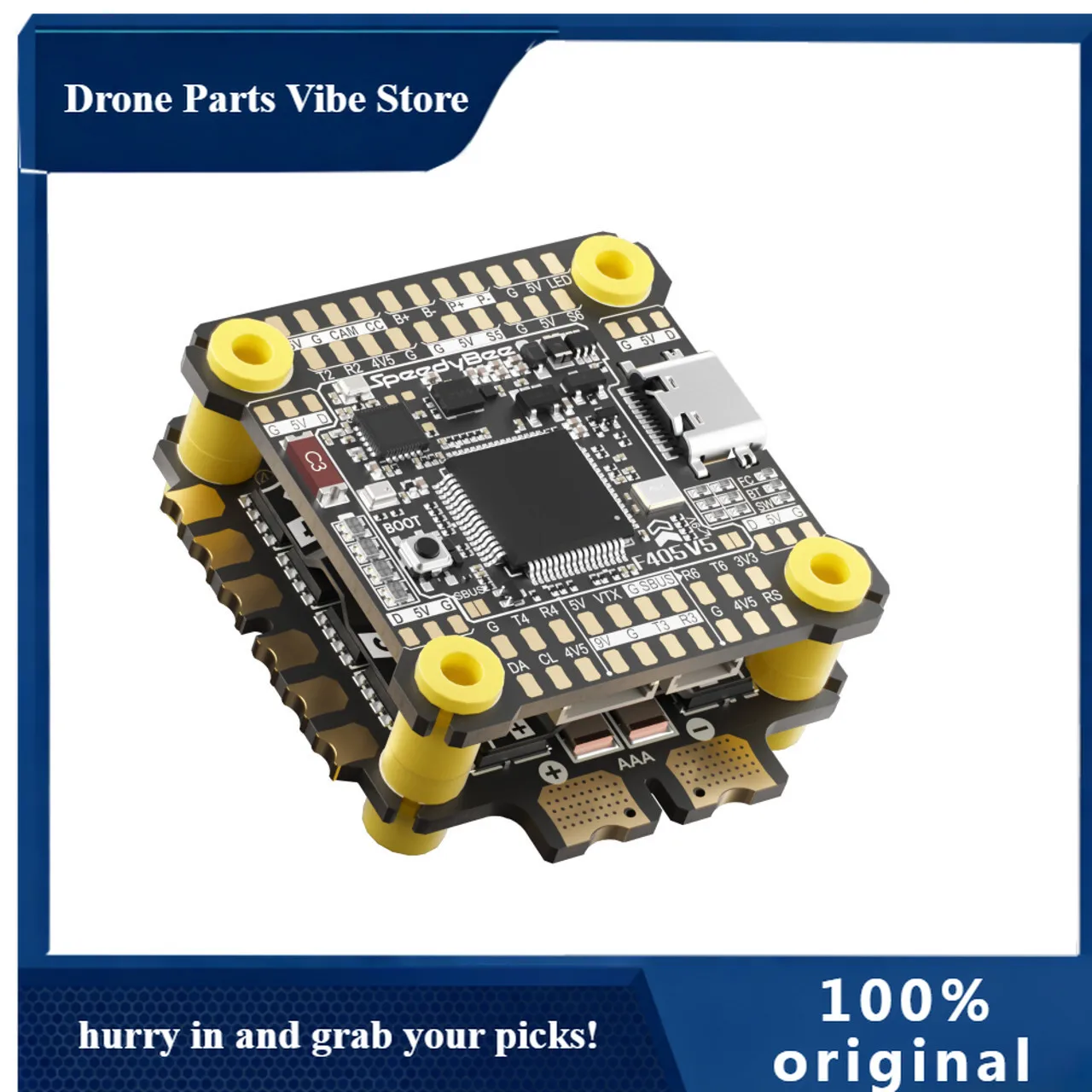 

APSpeedyBee F405 V5 OX32 55A 30x30 Model Aircraft FC&ESC Stack