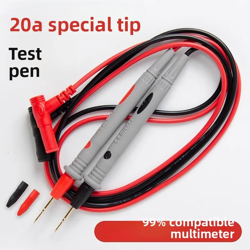 Multimeter Pen Line Extra-pointed Steel Needle Extended Universal Thin Pointed Line Silicone Probe Accessories