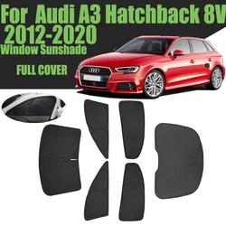 Custom Car Window Sunshade For Audi A3 Hatchback 8V 2012-2020 Full Cover Privacy Blind Curtain Front Windshield 2013 2014 2015