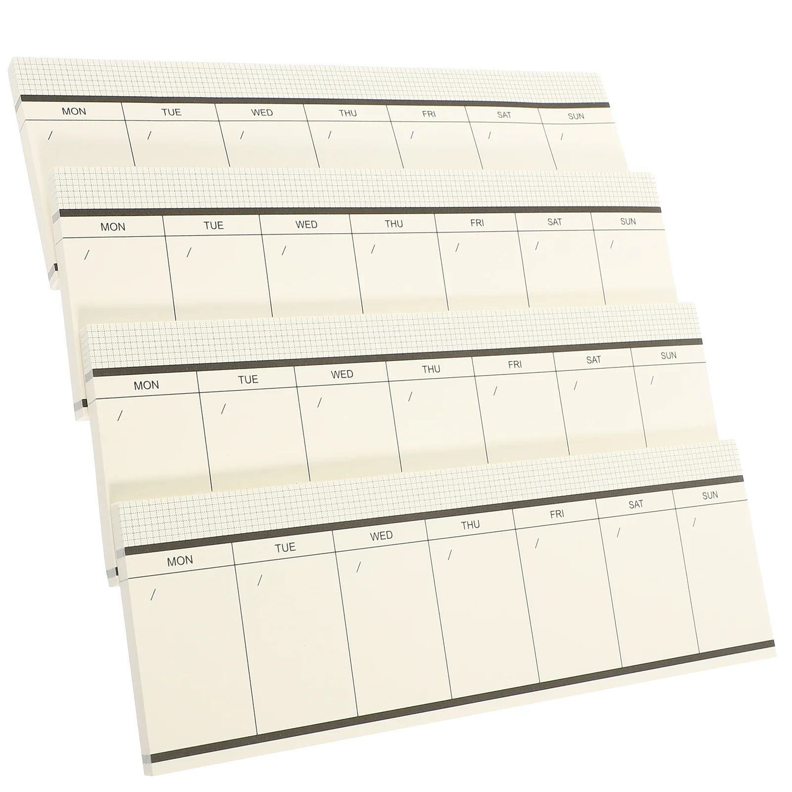 

4Pcs Weekly Planner Notepads Tearable Schedule Planning Creative Memo Pads Practical Daily Planners Schedule Planner