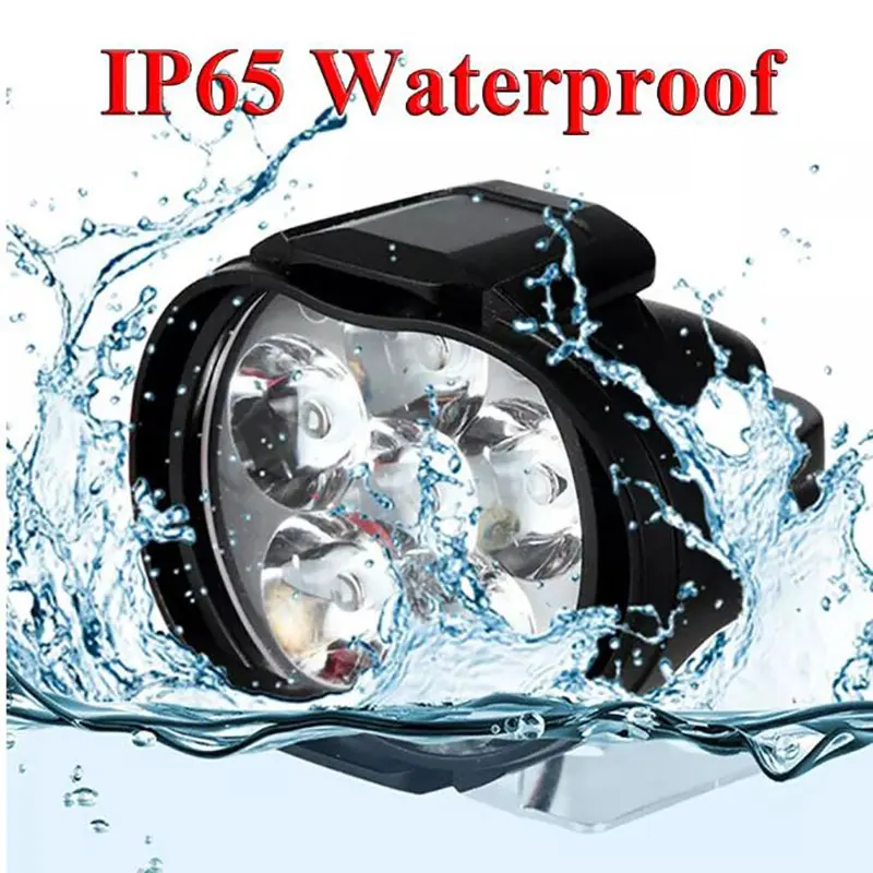 1pc LED Motorcycle Headlight White Super Bright 6 LED Work Spotlight Headlight With Switch For Automotive Auxiliary Detection