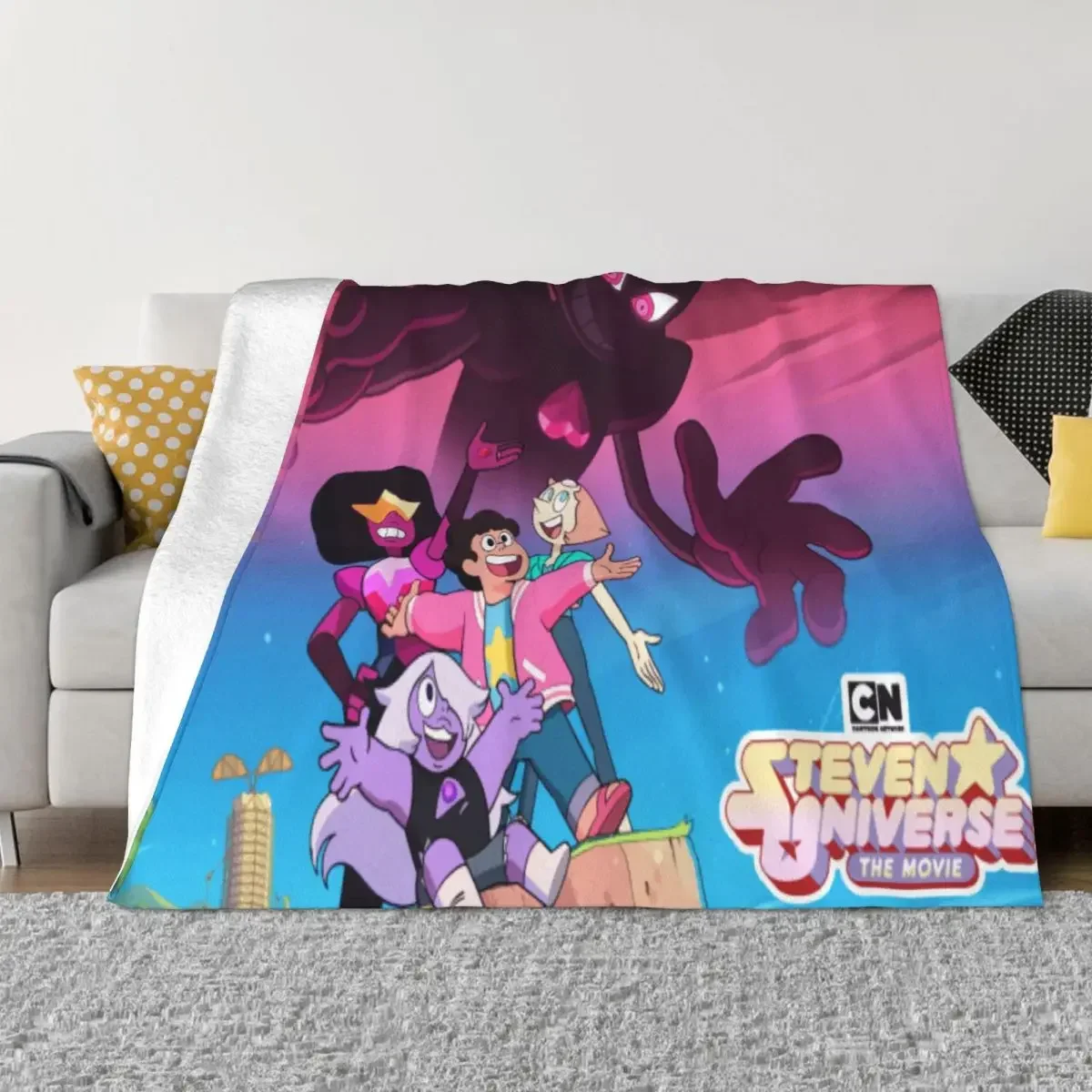 Steven Universe Cartoon Blanket Flannel All Season Anime Multifunction Lightweight Thin Throw Blankets for Sofa Car Quilt