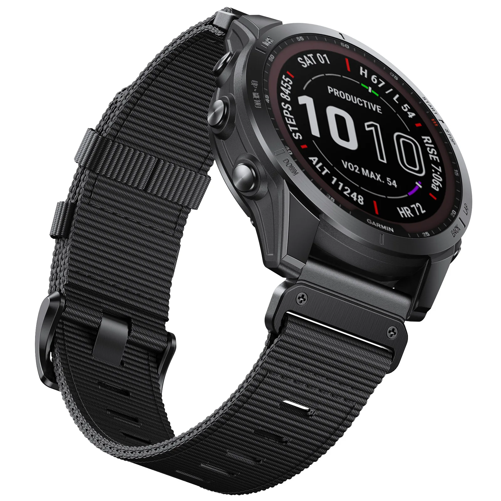 ANBEST Kompatibel untuk Garmin Fenix 5S/5S Plus/6S/7S 20MM Tali Nilon Pengganti Tali Cepat untuk Naluri 2S Gelang