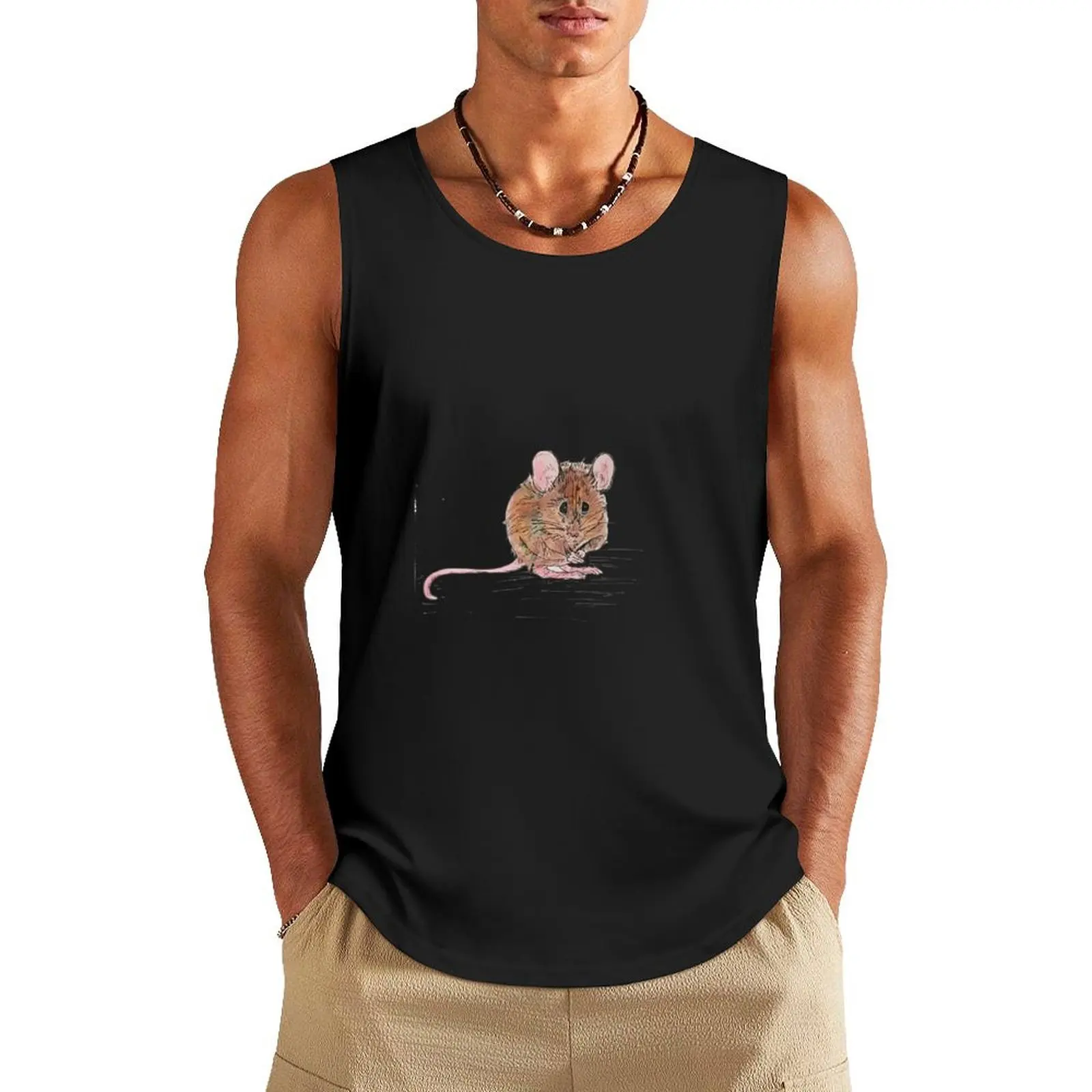 

Little Mouse Tank Top T-shirt Men's gym Vests Man sleeveless shirt