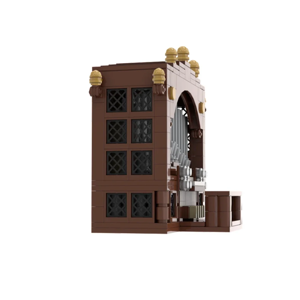 Gobricks Church Organ City Medieval Architectural Building Blocks Blocks DIY Accessories Model Particles Bricks Kids Toy Gifts