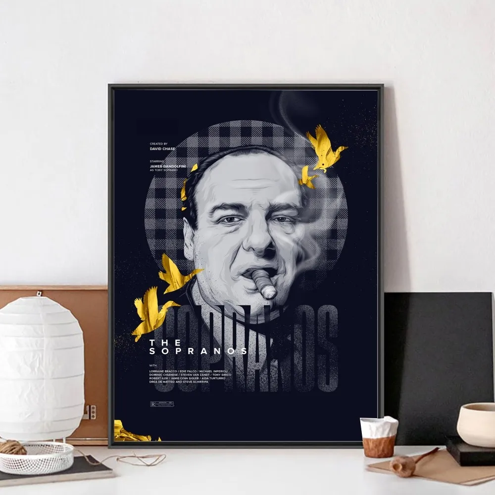 The Sopranos Family Poster No Framed Poster Kraft Club Bar Paper Vintage Poster Wall Art Painting Bedroom Study Stickers