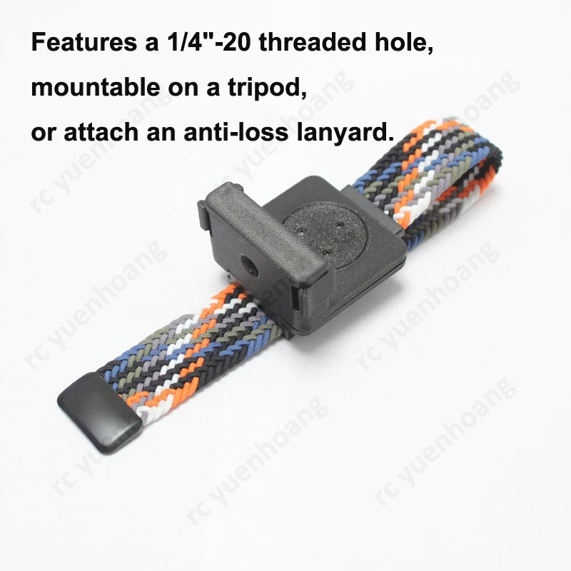 1PCS For DJI Osmo Nano Video Transmission Wrist Strap Mount Rotatable Base Universal 22mm Wide Watch Band Sports Wearing Part