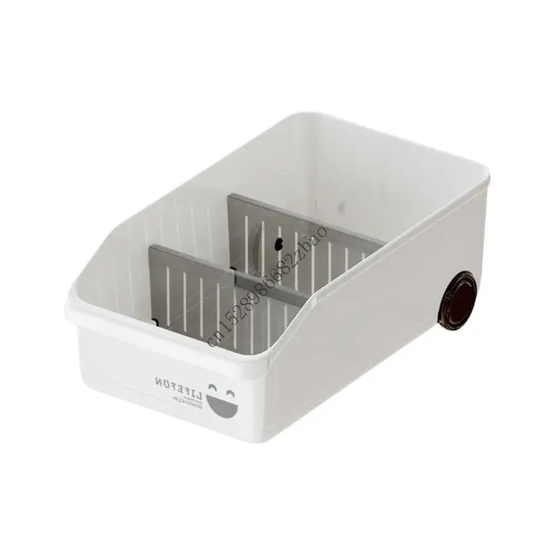 H7EA Space Saving Cabinet Organizers With Sliding Easy Access Drawer Storage Box For Small Spaces