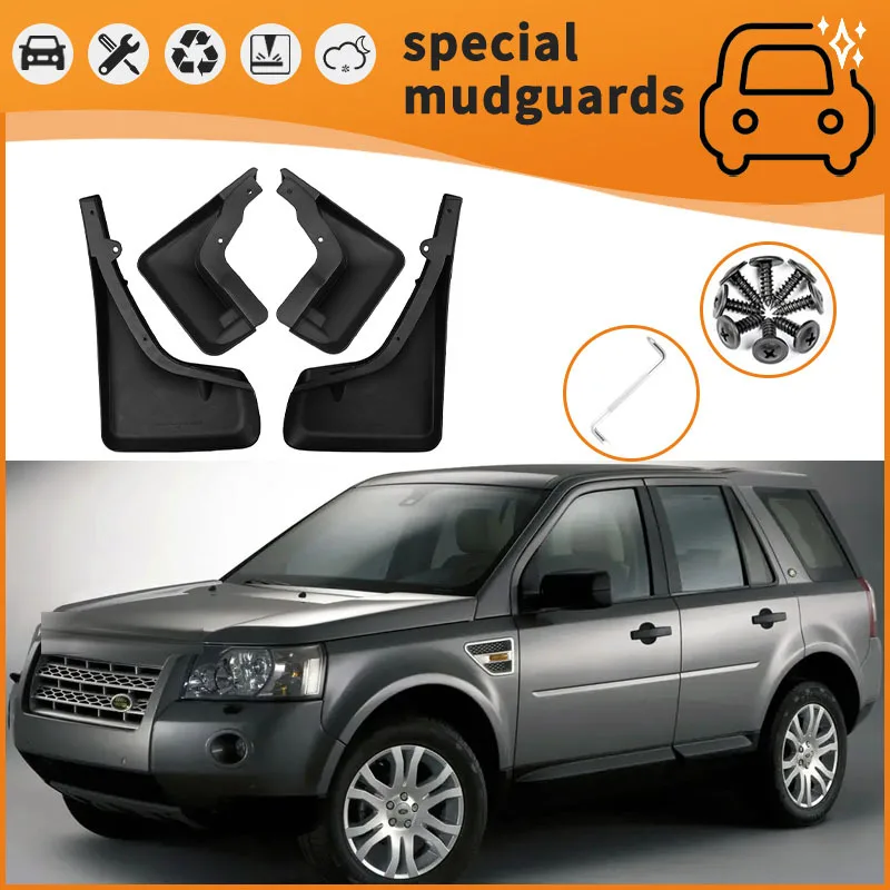 

For the 07-19 Land Rover Freelander 2 Mudguards Fender Mudflaps Front Rear Flares Splash Guards Cover Car Accessorie