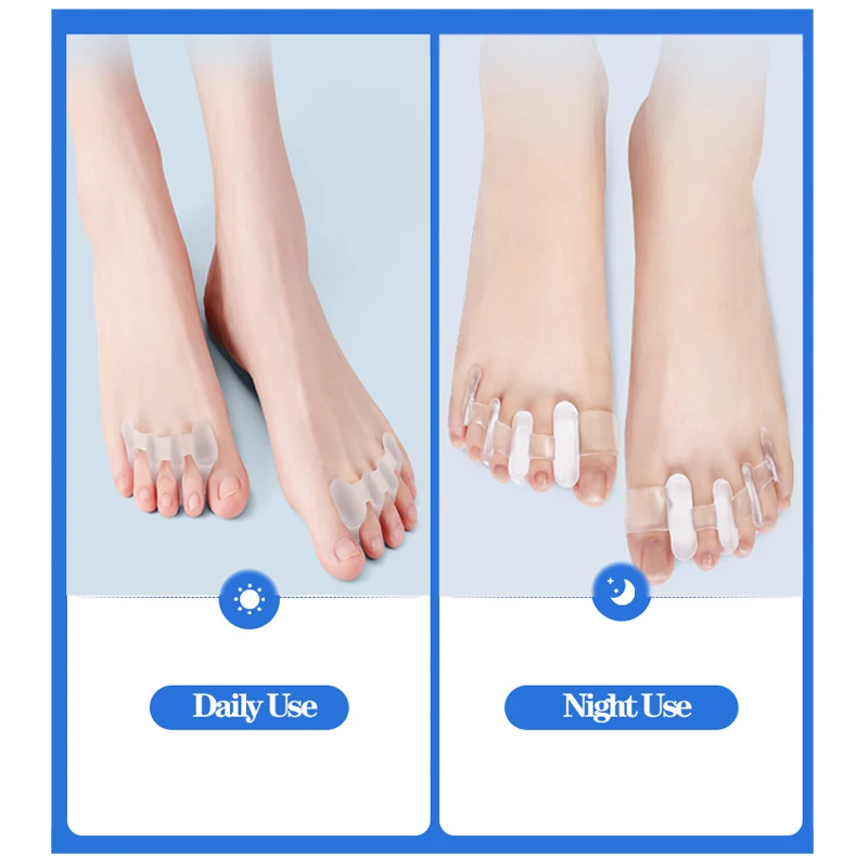 Silicone Toes Separator Bunion Bone Ectropion Adjuster Toes Outer Appliance Foot Care Tools Hallux Valgus Corrector