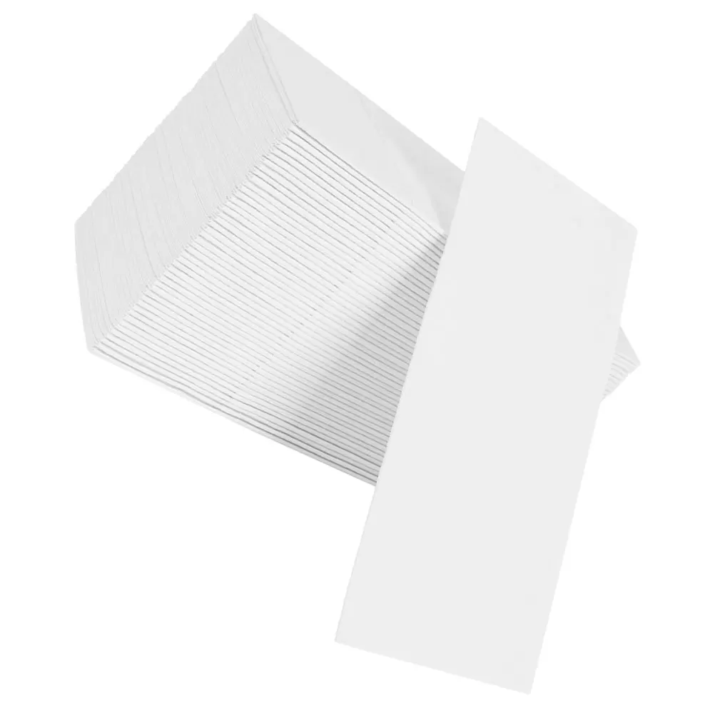 50 قطعة المناديل الورقية مع جيب أطباق 40x40 سنتيمتر مناشف الضيوف القابل للتصرف للولائم تقديم الطعام الزفاف الفضيات التفاف الحل