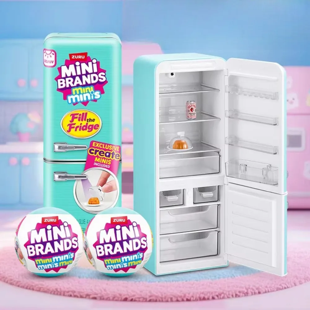 ثلاجة صغيرة من زورو، ثلاجة صغيرة مبتكرة، زخرفة حرفية، نموذج مصغر، صندوق أعمى #6