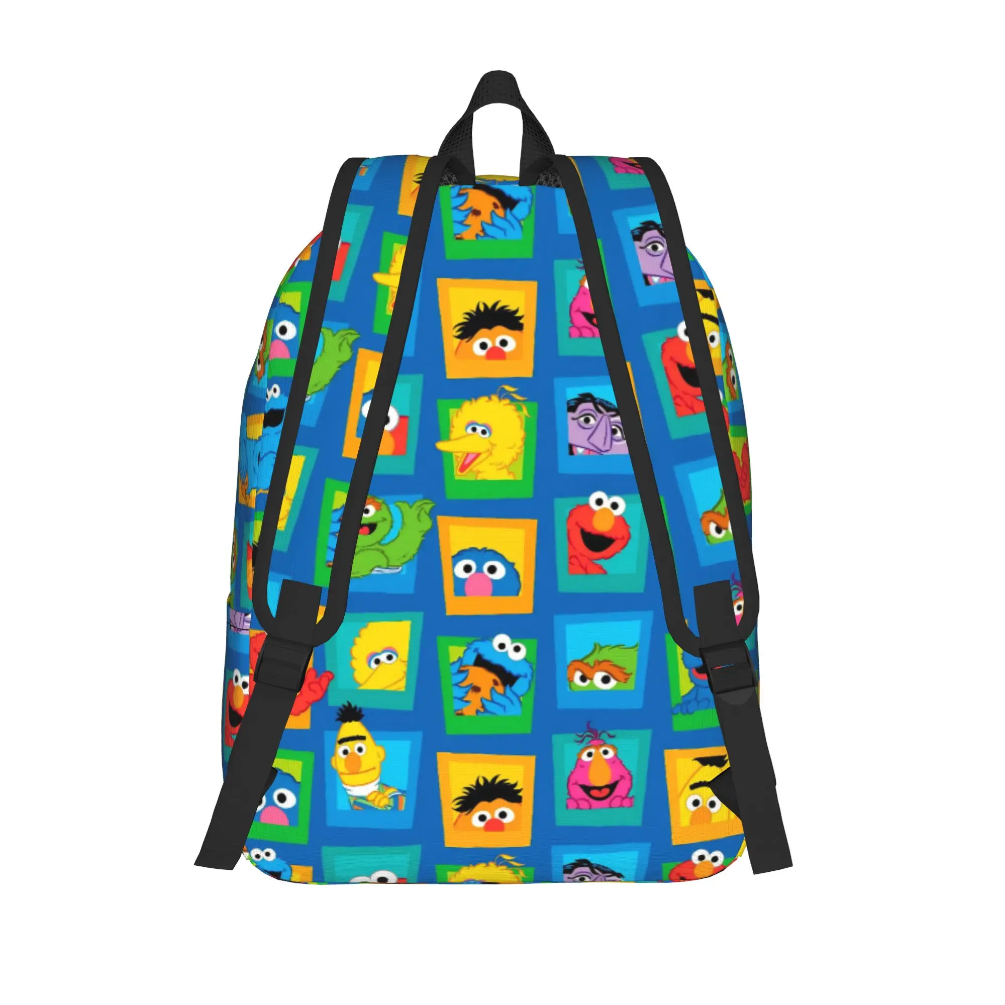 Sesames Streets Fashion Backpack Sports High School Work Cute Daypack for Men Women Laptop Computer Shoulder Bag - view 3