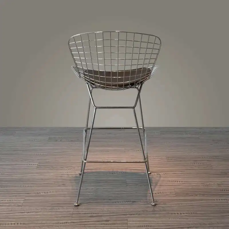 Luxury Dinning Bar Chairs Nordic Office Manicure Makeup High Bar Chairs Soft Leather Taburetes Altos Kitchen Furniture YY50BC