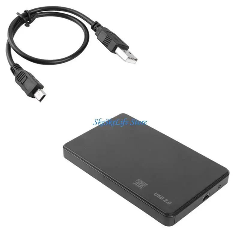 E65E Scratch Resistant 2.5 Inch Portable Hard Disk Case USB2.0 Hot Swap Outlet and Play Twin Pack