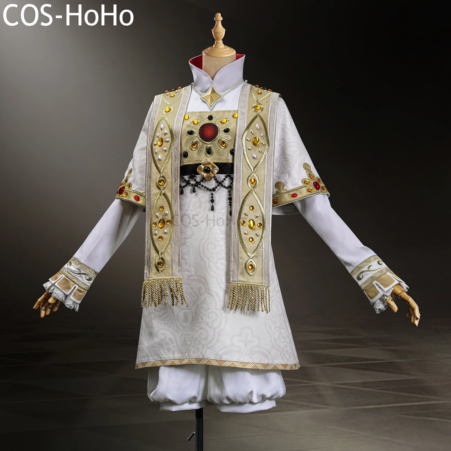 COS-HoHo Identity V Cheerleader Skin BISHOP-f1 Game Suit Handsome Uniform Cosplay Costume Halloween Party Role Play Outfit S-XXL