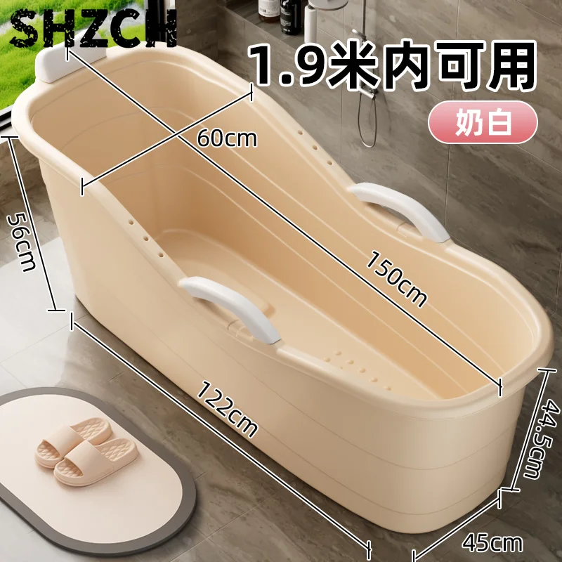 Plastic Bathtub SPA Large Adult Soaking Tub Portable Bath TubHome Swimming Bath Spa For Full Body Relaxation