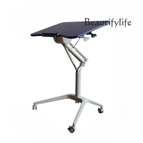 BJ Moss Lifting Table Solid Wood Sofa Edge Few Learning Office Computer Foldable Mobile Bedside Table