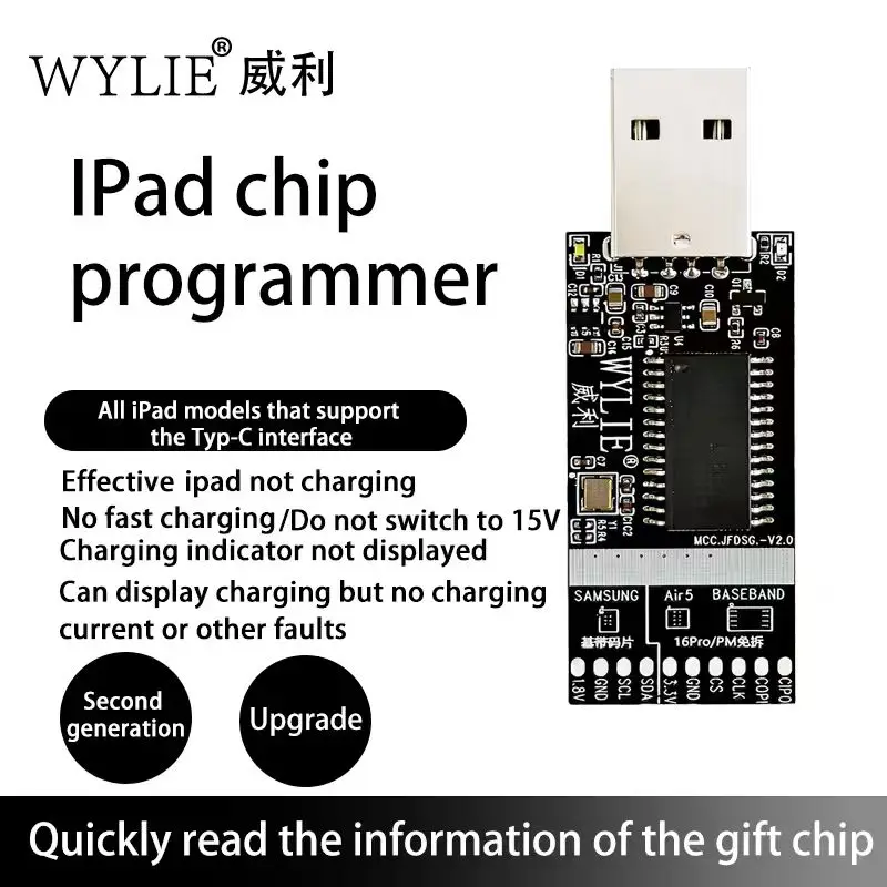 Eeprom Chip 8N/3CD Ect Programme Tool for All Ipad Models 6-17 Support Fix Not Charging/Fast Charging /Charging Current Fault