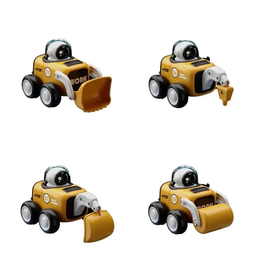 Engineering Vehicle Astronaut Car Whistle Toy Excavator Bulldozer Childrens Cartoon Toy Car Puzzle Cartoon