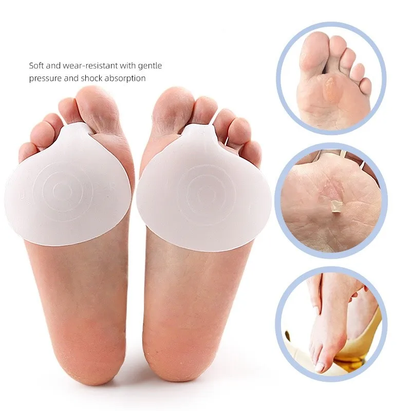وسادة الأمامية Sebs Gel من السيليكون ذات الكعب العالي لأصابع القدم مضادة للتآكل وضغط وسادة مضادة للانزلاق #5