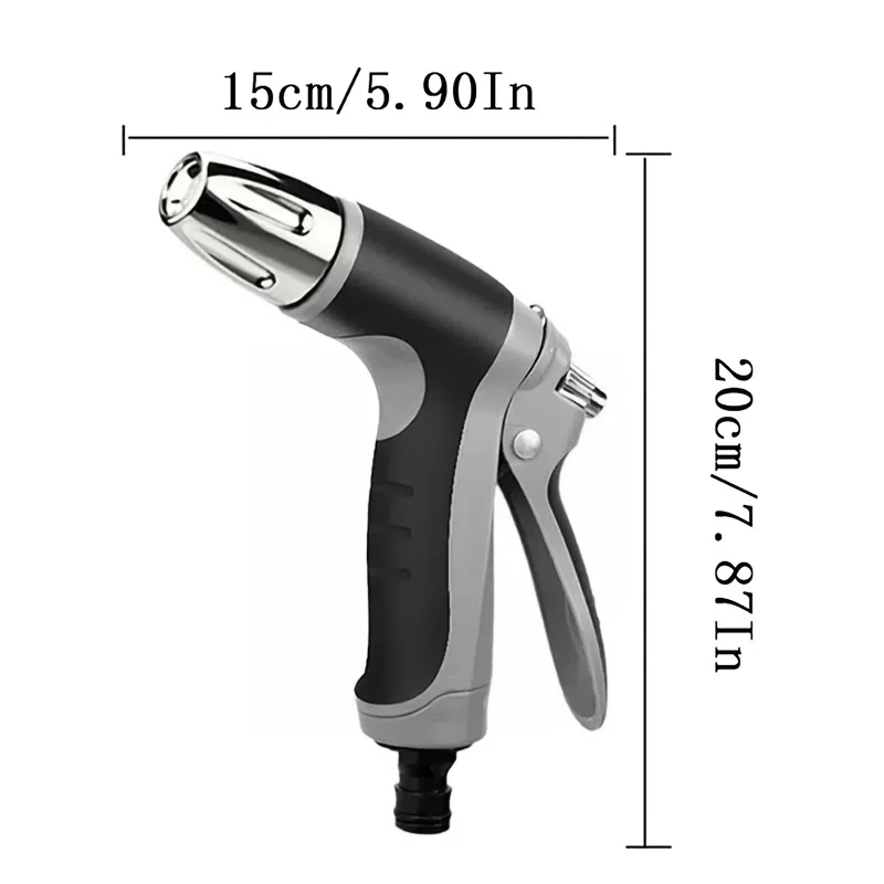 High Pressure Car Wash Water Gun Brush Car Artifact Garden Water Pipe Household Switch Rubber Handle Car Wash Tool