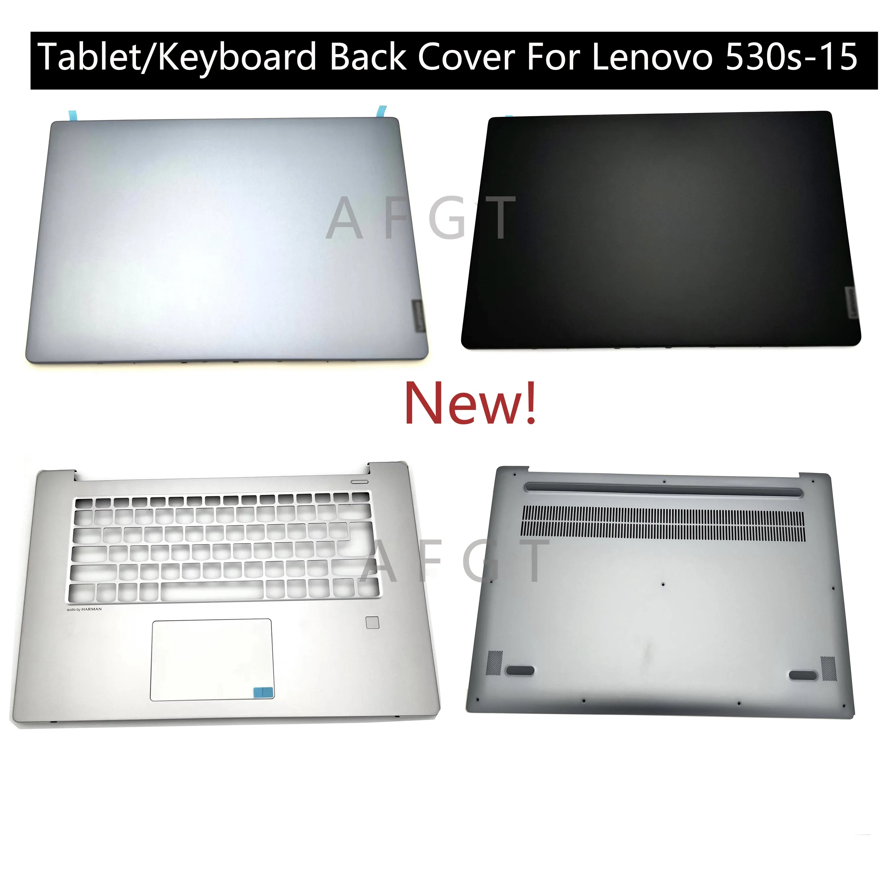 Original New For Lenovo 530s-15 530s-15IKB 530s-15ARR Laptop Lcd Back Cover Keyboard Back Cover Rear Cover Bottom Base Palm Hold