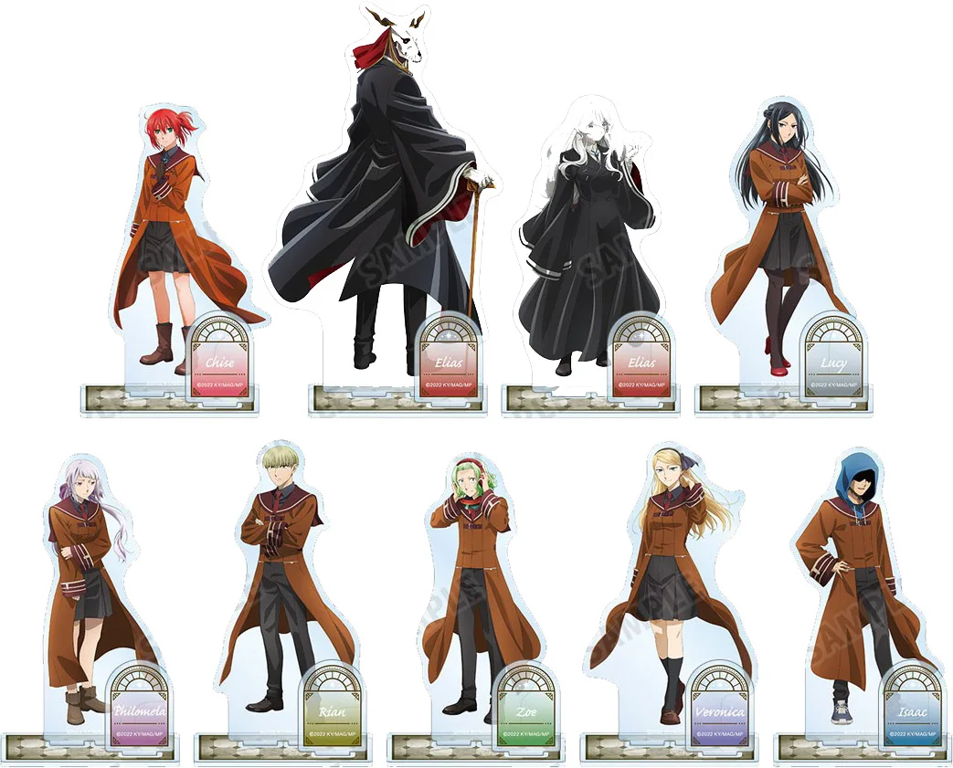 Anime Fans Gifts The Ancient Magus` Bride Season2 Elias Ainsworth HD Figures Double insertion Acrylic Stand Desktop Ornament