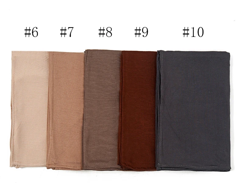 Big Size Modal Cotton Jersey Hijab Scarf For Muslim Women Shawl Stretchy Easy Plain Hijabs Scarves Headscarf Woman Turban Bands