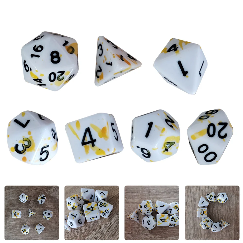 Dices Blood Gaming Set Game Role Playing Splatter Halloween Acrylic Polyhedral Tabletop Toys Casino Gambling Games Board