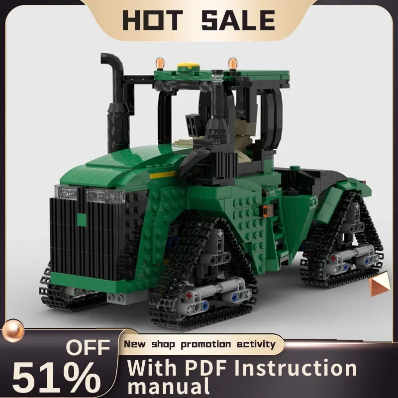 

New 1306Pcs Farm Moc Series 9620Rx Tractor Trailer Model Building Blocks Diy Creative Ideas Kid Toy Birthday Gift Technology