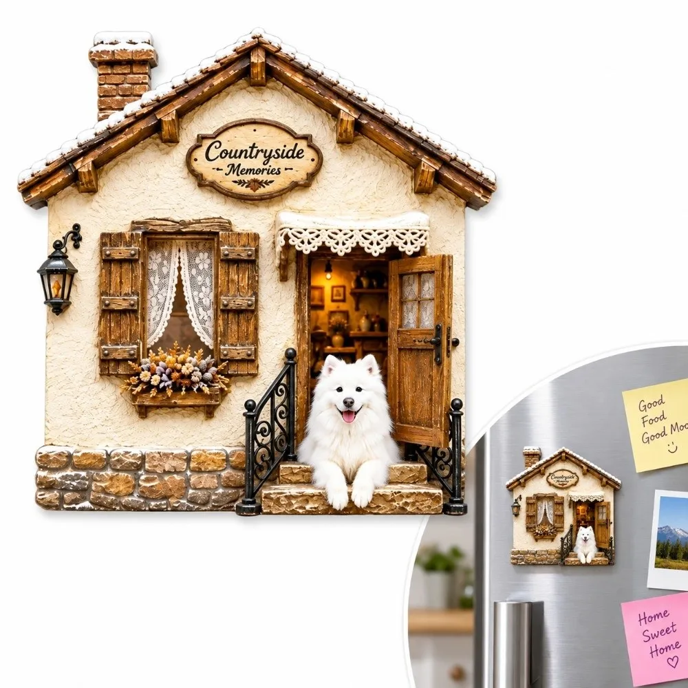 Cute Cat Theme Cat Fridge Magnet Simulation 3D Relief Decorative Fridge Magnet Resin Cartoon Pattern 3D Refrigerator Stickers