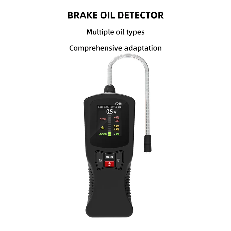 1 PC V066 Brake Oil Detection Instrument Diagnosis of Automotive Brake Fluid Moisture Content Tester Brake Fluid Digital Display