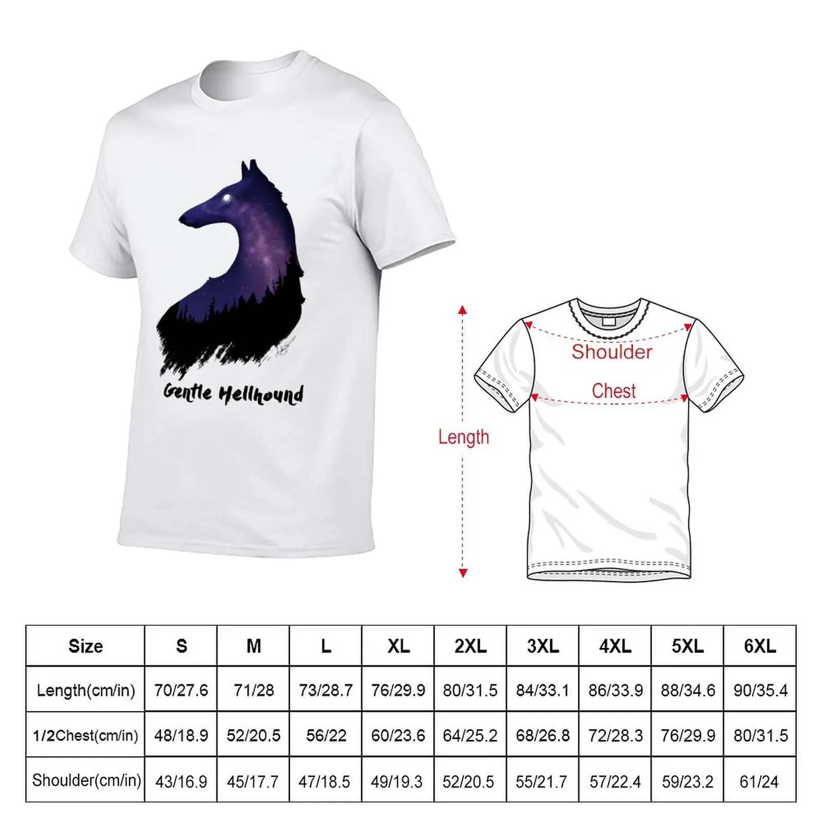 New Gentle Hellhound T-Shirt tops summer top quick drying shirt mens workout shirts