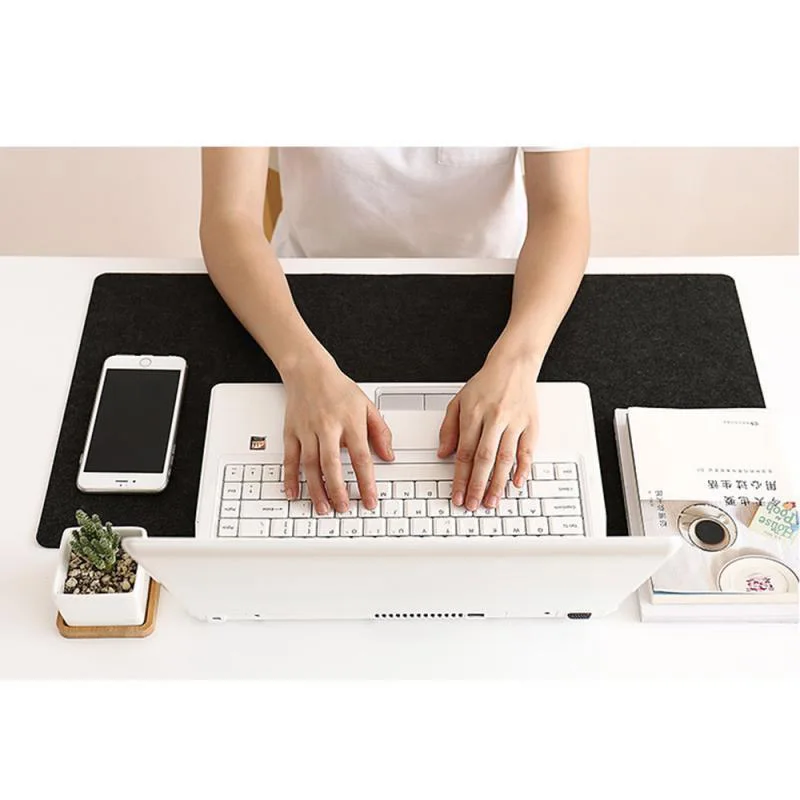 60X30cm Office Computer Desk Protector Mat Table Wool Felt Mouse Pad Laptop Cushion Non-slip Keyboard Mat Gaming Accessories