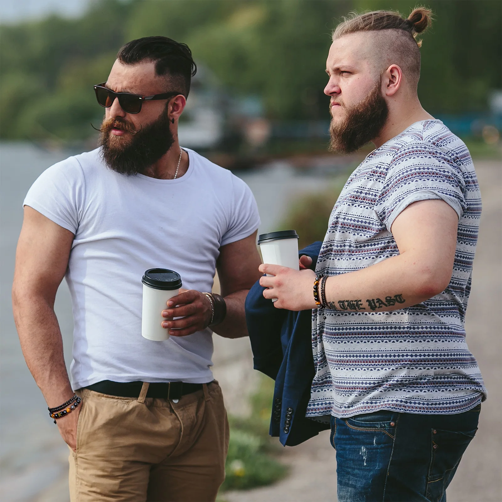 2 قطعة/المجموعة 26 حرف الحجر الطبيعي الرجال أساور عين النمر الهيماتيت سوار الطاقة الأسود التيتانيوم الصلب سوار الإسورة مجوهرات #6